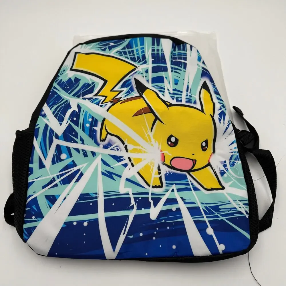Pikachu Kids Backpack Pokémon Style Blue Yellow 17
